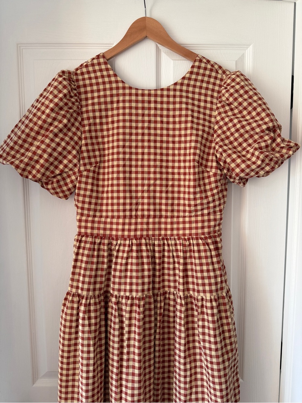 Gingham Midi Dress - Picture 2 of 3